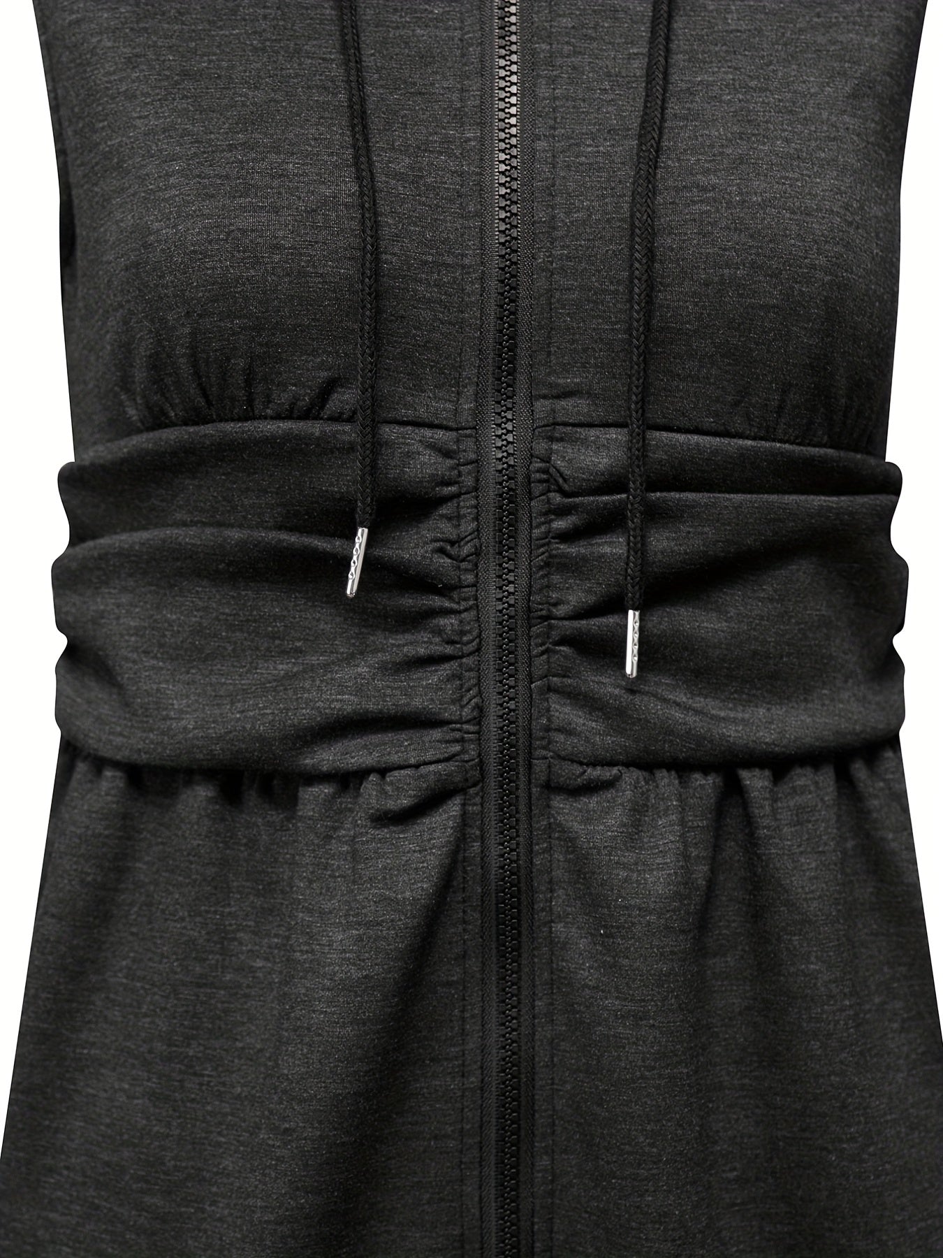 Casual Drawstring Hooded Romper Jumpsuit Women's Clothing