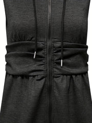 Casual Drawstring Hooded Romper Jumpsuit Women's Clothing