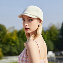 Khaki Embossed Baseball Cap Lightweight Women's Sports Hat