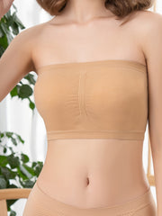 Strapless Bandeau Bra Invisible Crop Top Tube Bra