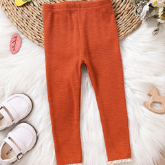 Toddler Baby Girls Tights Lace Trim Ribbed Knit Leggings Kids Clothes
