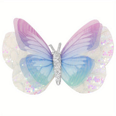 Baby Girls Glitter Sequin Butterfly Hair Clip Mini Hair Pins Party Accessories