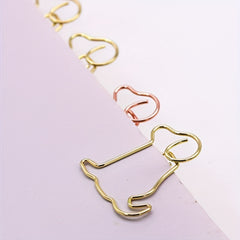 40pcs Puppy Paper Clips Cartoon Paper Clips School Stationery