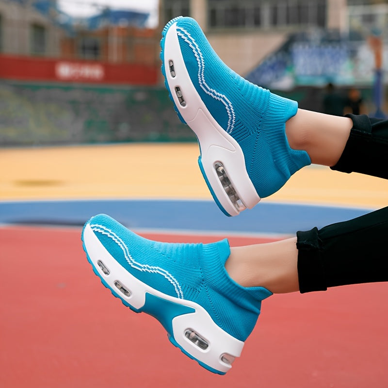 Women's Mesh Slip on Walking Shoes Air Cushion Sneakers