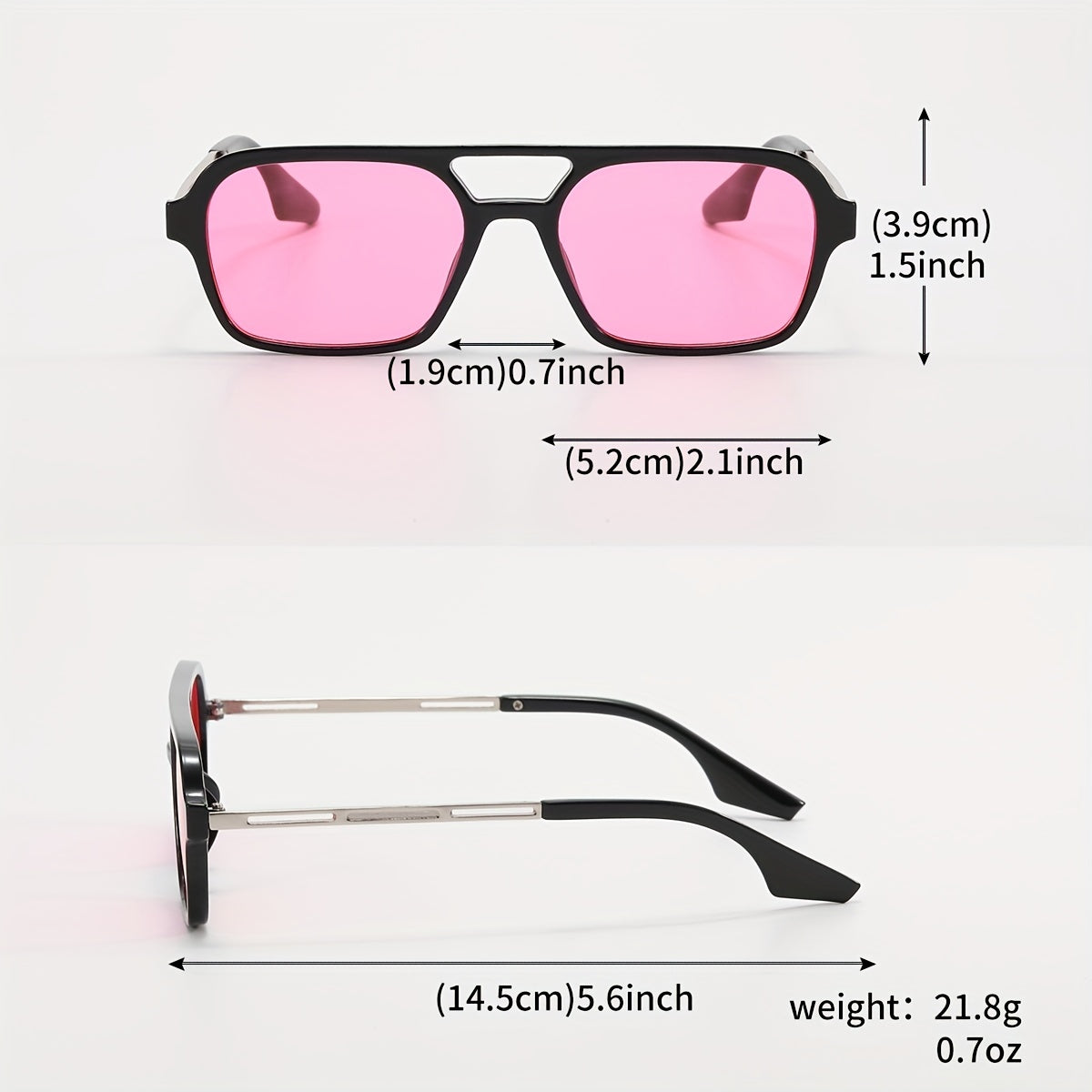 Top Bar Aviator Sunglasses UV400 Anti Glare Glasses