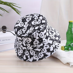 Panda Print Bucket Hat Double Sided Unisex Outdoor Hiking Travels