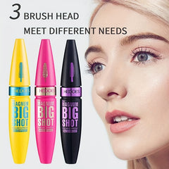 3pcs Mascara Set 3 Brush Head Types Smudge Proof Long Lasting Eye Makeup