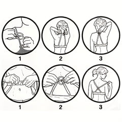 Invisible Bra Strap Clips Non-slip Buckles for Braless Look