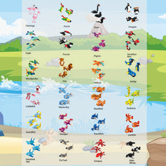 24pcs Animal Building Set Educational DIY Toy Dinosaur Figures ABS Material
