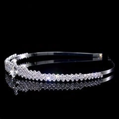 Rhinestone Headband Queen Crown Tiara Bridal Hair Accessories