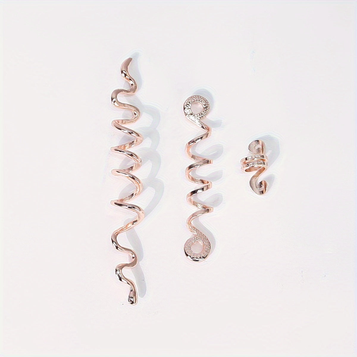 3 Pcs Snake Hair Jewelry For Braids Decoration - Golden
