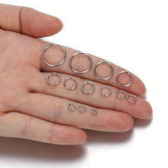200pcs Stainless Steel Jump Rings for DIY Jewelry Making