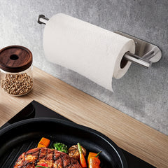 Paper Towel Holder Under Cabinet Self Adhesive Stainless Steel