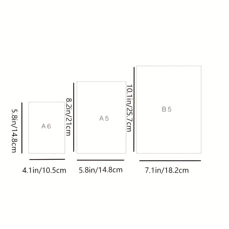 A5 A6 B5 Planner Schedule Book Notebook 80 Sheets 160 Pages