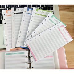 12pcs A6 Budget Cash Envelope Core 6 Colors Finance Management