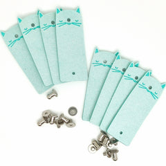 8pcs Kitten Labels Clothes Labels DIY Sewing Clothing Accessories