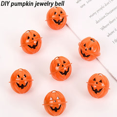 Halloween Funny Pumpkin Bell Pet Keychain DIY Jewelry Accessories Bag Hanger