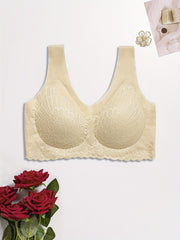 Lace Wireless Bra Comfy Scallop Trim Bra Tank