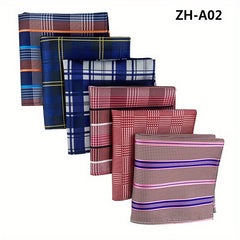 6pcs Men's Handkerchief Square Towel Paisley Flower Suit Pocket Combo