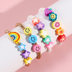 Kids Cute Fruit Smiling Face Soft Bracelet