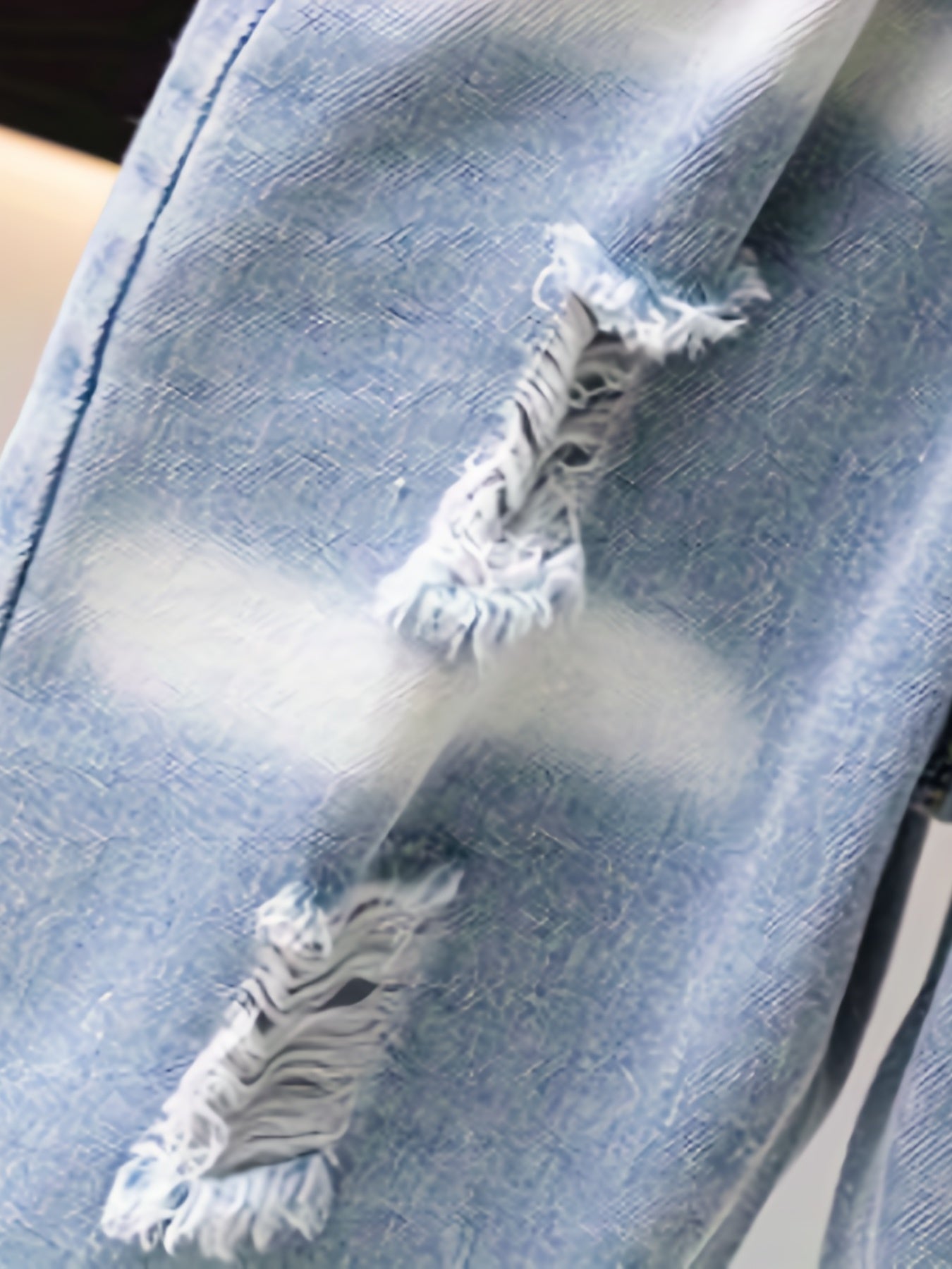 Boys Ripped Denim Jeans Cropped Pants Bottoms Casual Spring Summer Kids
