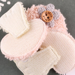 4pcs Plush Mushroom Hair Accessory Patches For Girls DIY