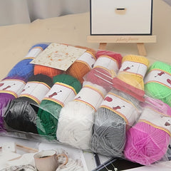 12 Rolls DIY Knitting Yarn Handwork Woolen Painting Crafts Decoration 12 X 50g