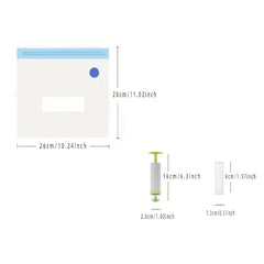 Vacuum Sealer Bag Set with Hand Pump and Sealing Clips