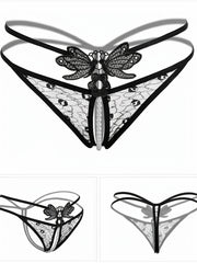 4pcs Sexy Lace Mesh Thongs Low Waist Sheer Lingerie
