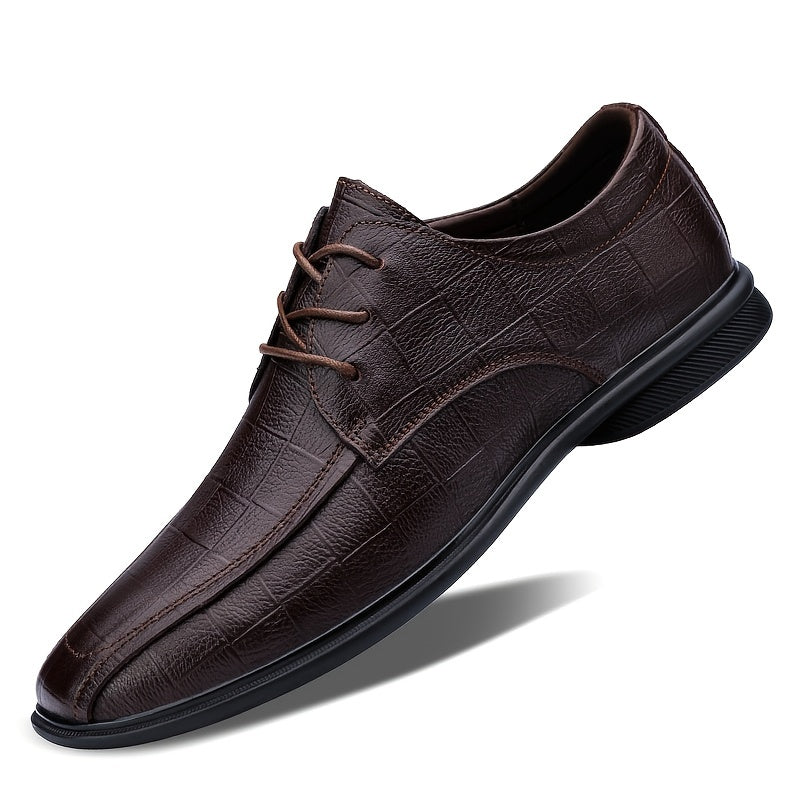 Men's Plaid Oxford Dress Shoes Non Slip Loafers