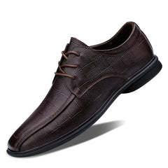Men's Plaid Oxford Dress Shoes Non Slip Loafers