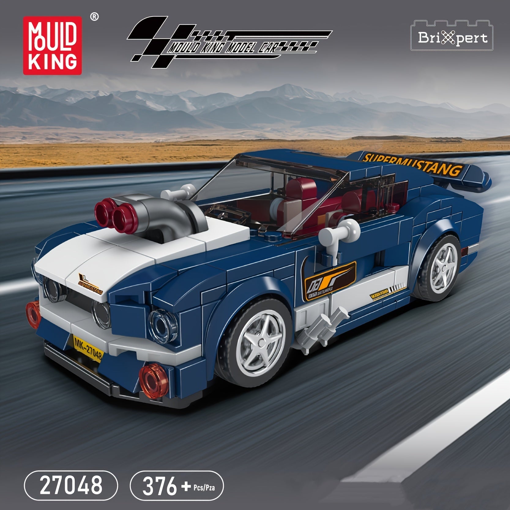 Eight Grid Car Model Building Blocks Assembled Car Toy Gift