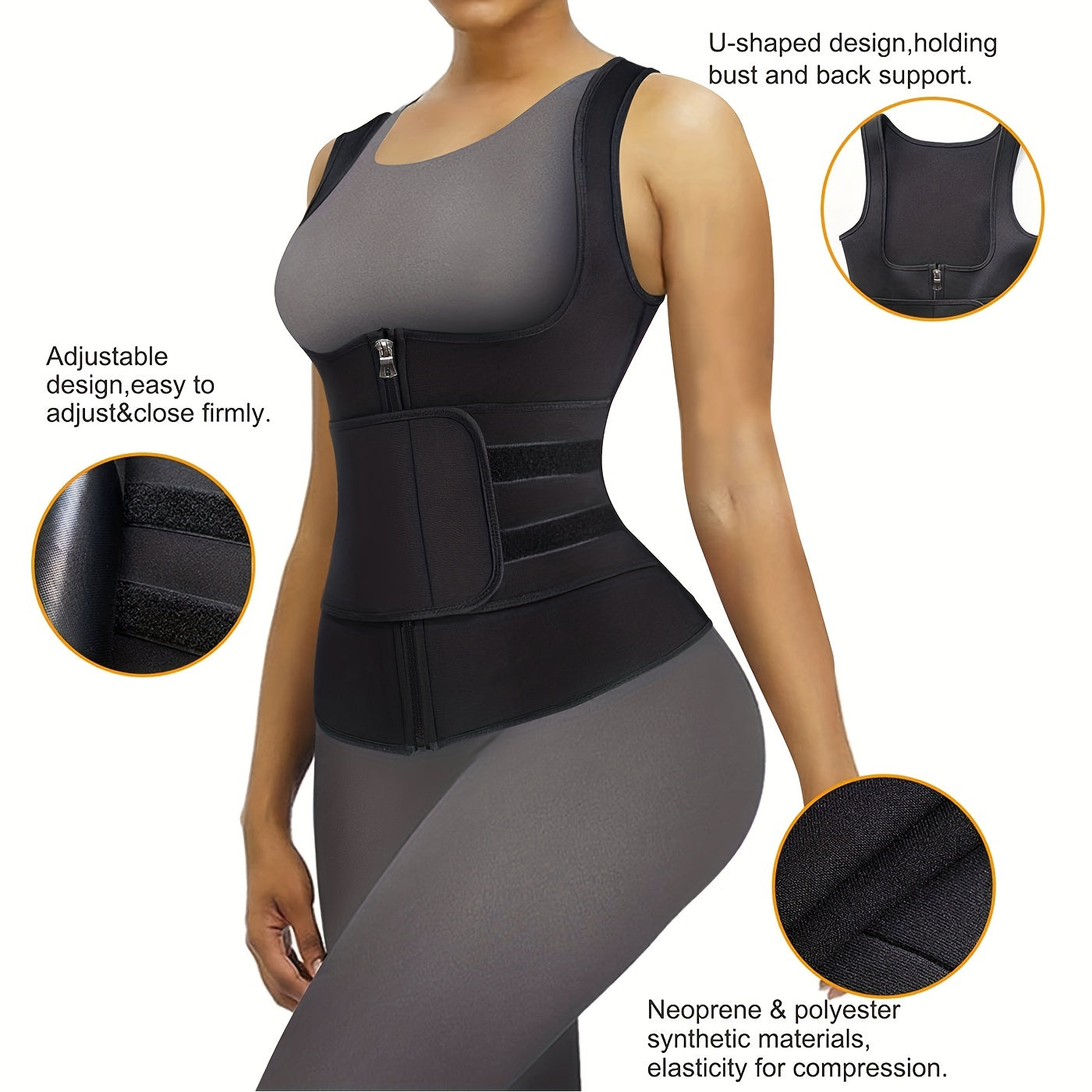 Neoprene Sauna Suit Waist Trainer for Women