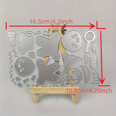 1Pc Christmas Gingerbread Man Metal Cutting Dies Stencil For DIY Scrapbooking