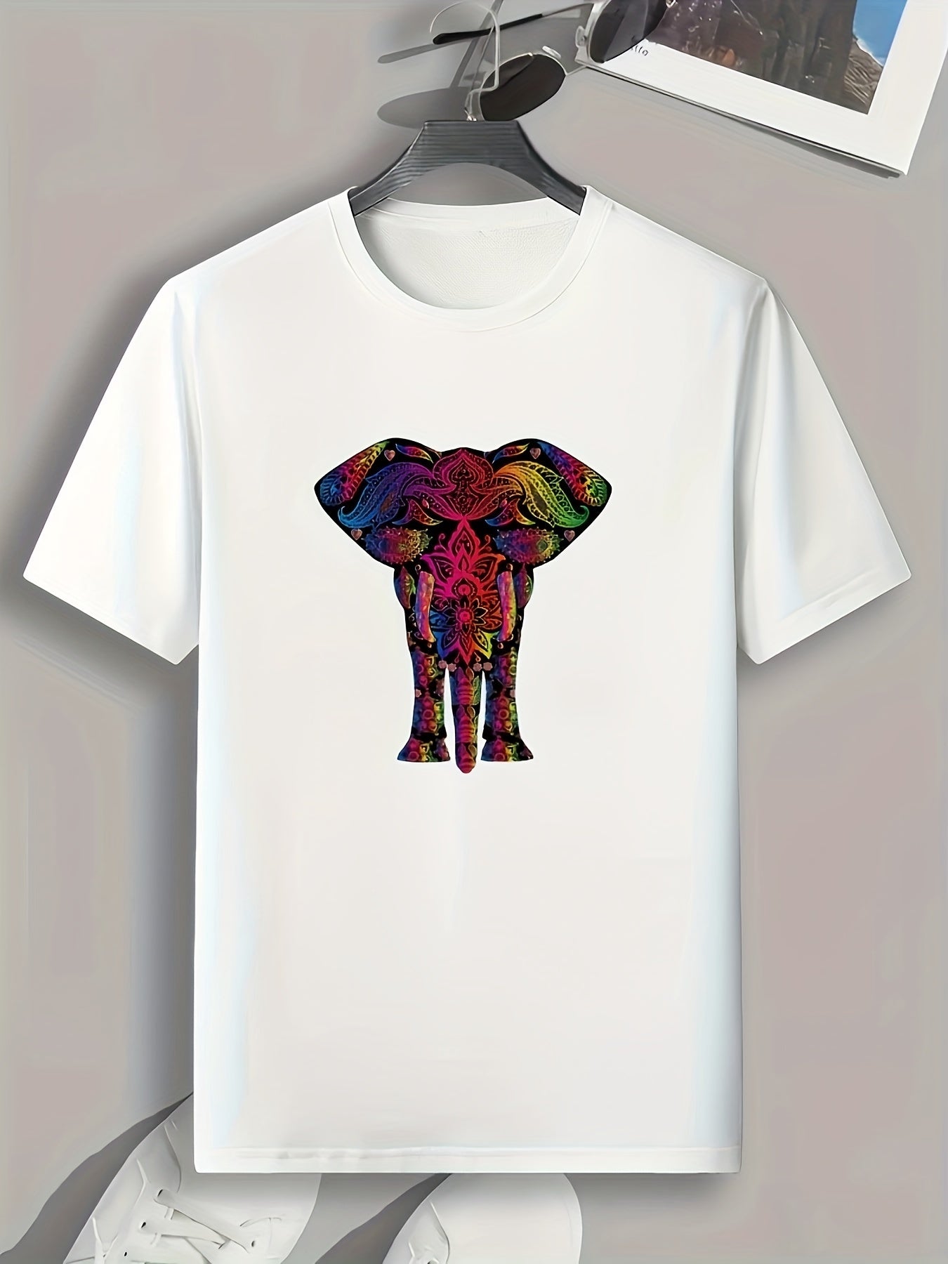 Colorful Pattern Men's Graphic T shirt Casual Comfy Tees For Summer