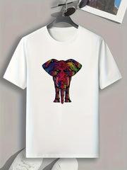 Colorful Pattern Men's Graphic T shirt Casual Comfy Tees For Summer