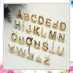 10Pcs DIY English 26 Letter Metal Rivets Claw Studs For Leather Crafts
