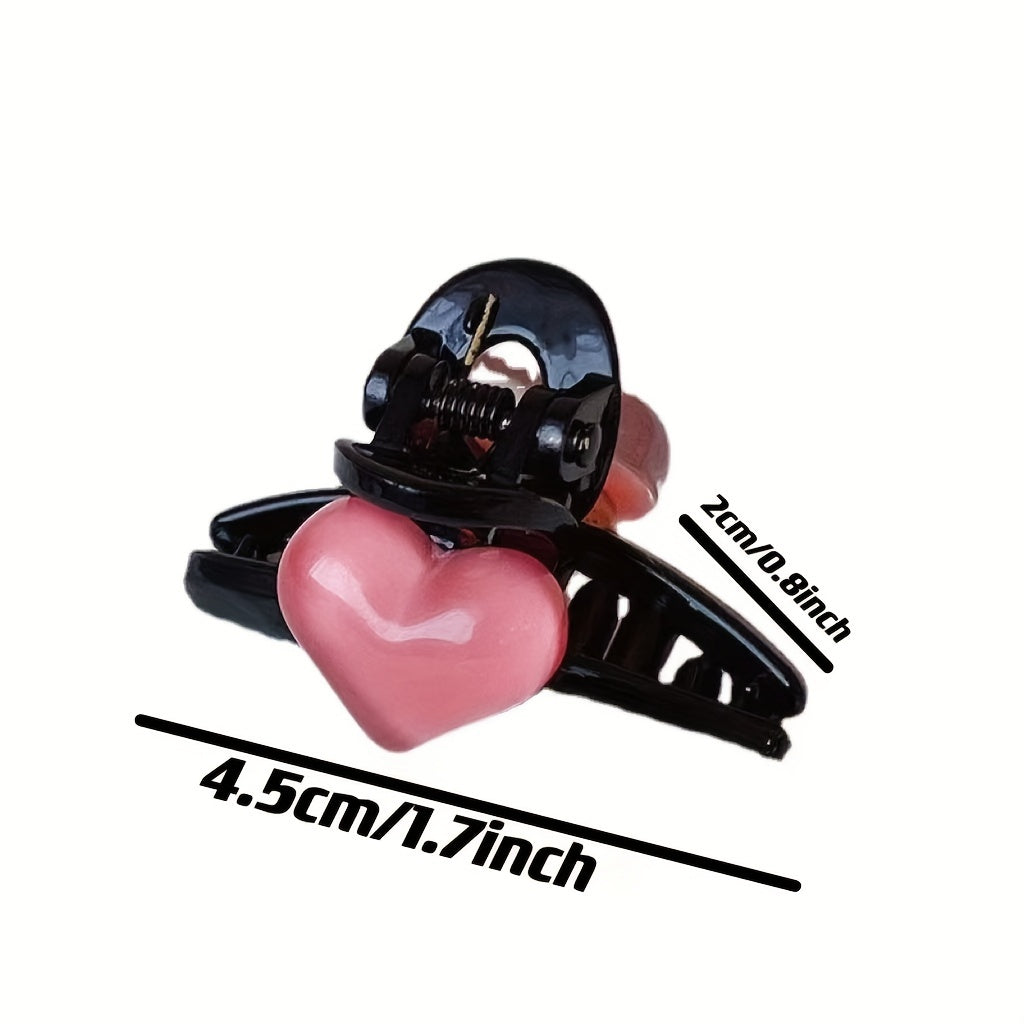 10pcs Heart Princess Claw Clip for Girls