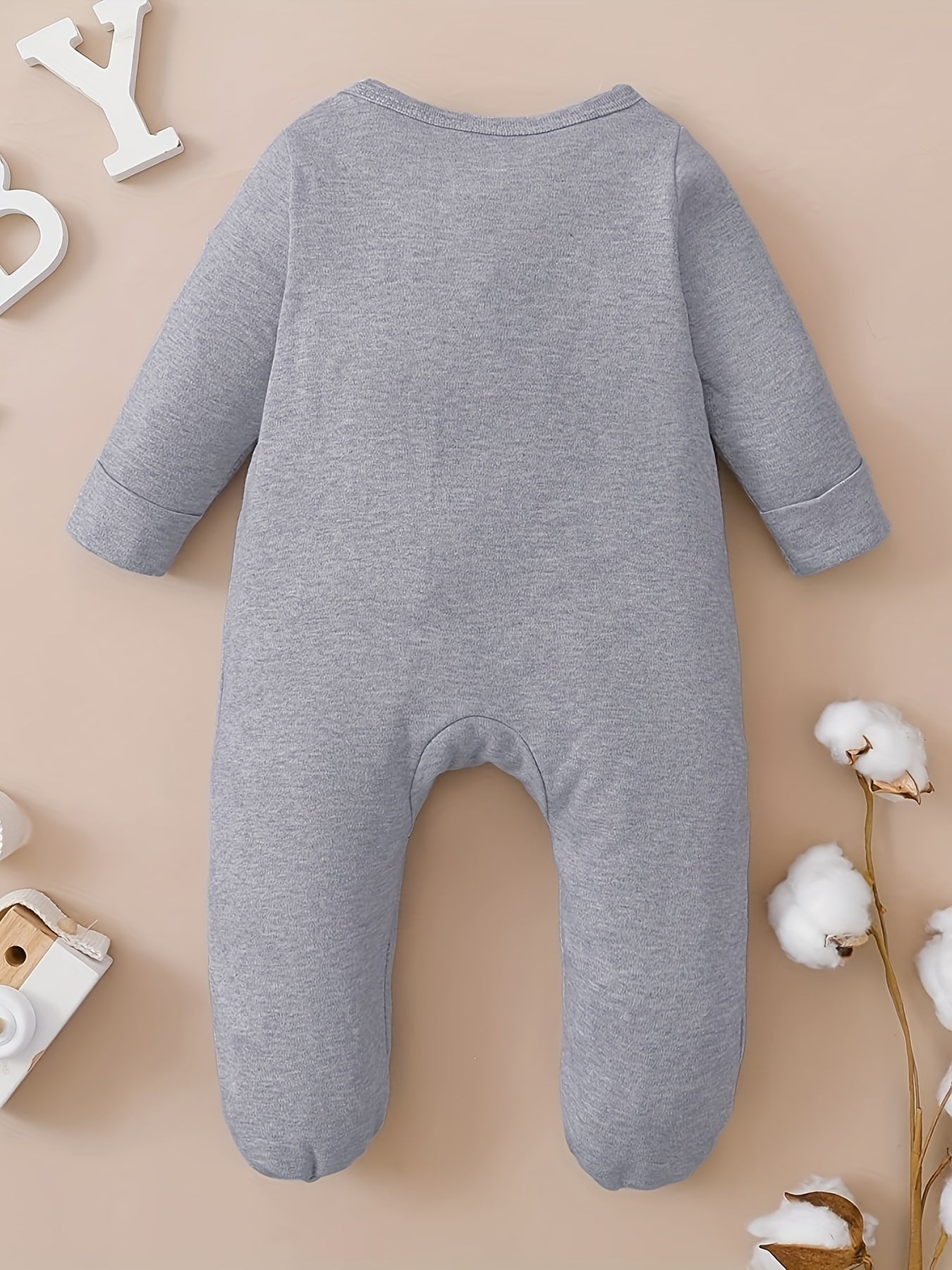 Cozy Unisex Newborn Infant Footed Pajamas with Mittens Cotton Onesies