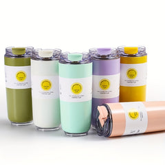 500ml Stainless Steel Student Cup Lightweight Insulated Coffee Cup Gift
