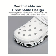 Women's Platform Clogs Casual Hollow Out Breathable Non Slip Slide Shoes