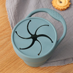 Baby Silicone Snack Cup - Folding Cup for Children