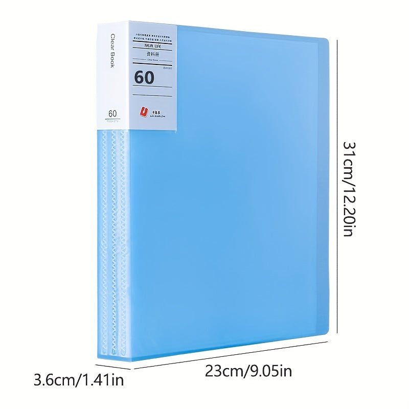 2pcs Lope Picture Book A4 Student Papers Folder Pink 60 page Pack