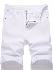 Men's Classic Cotton Denim Shorts for Summer