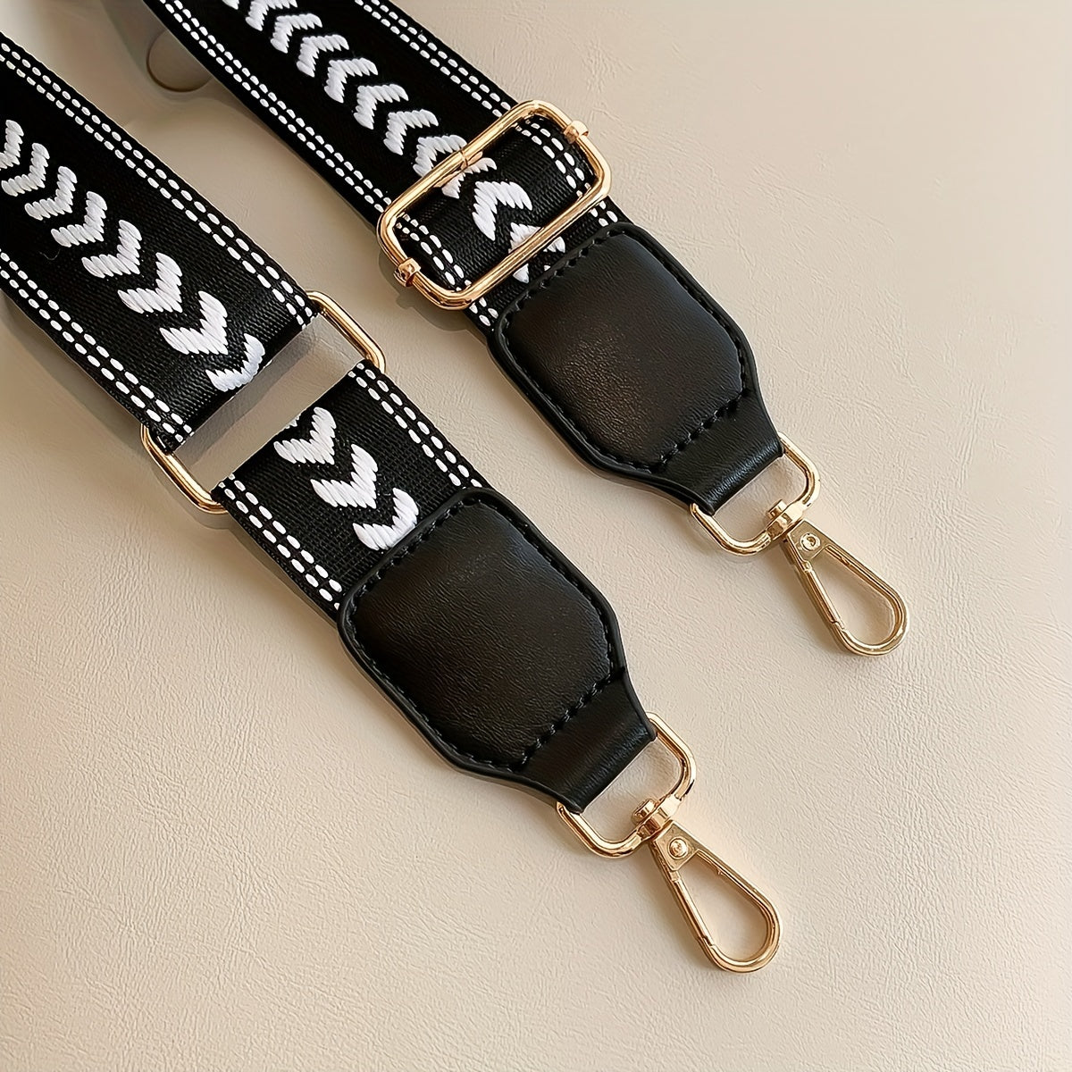 Arrow Pattern Bag Strap Wide Adjustable Replaceable Travel Accessories