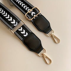Arrow Pattern Bag Strap Wide Adjustable Replaceable Travel Accessories