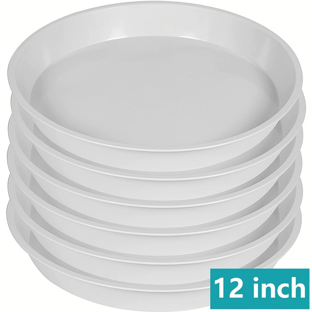 Plant Saucer 30 48 cm Round Tray for Pots - 6 Pack