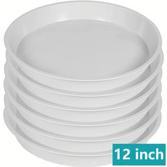 Plant Saucer 30 48 cm Round Tray for Pots - 6 Pack