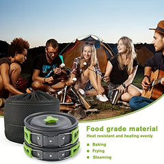 Portable Camping Cooking Cutlery Set - Outdoor Cookware for Hiking and Picnic