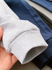 3pcs Boys Solid Cotton Jogger Sweatpants